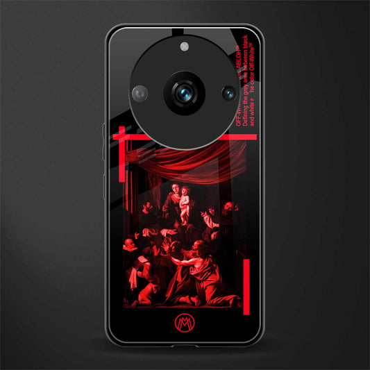 madonna of the rosary back phone cover | glass case for realme 11 pro 5g