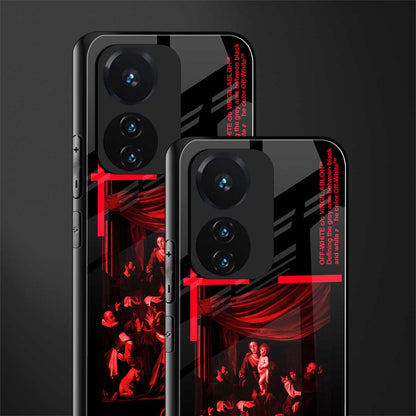 madonna of the rosary back phone cover | glass case for vivo t1 44w 4g