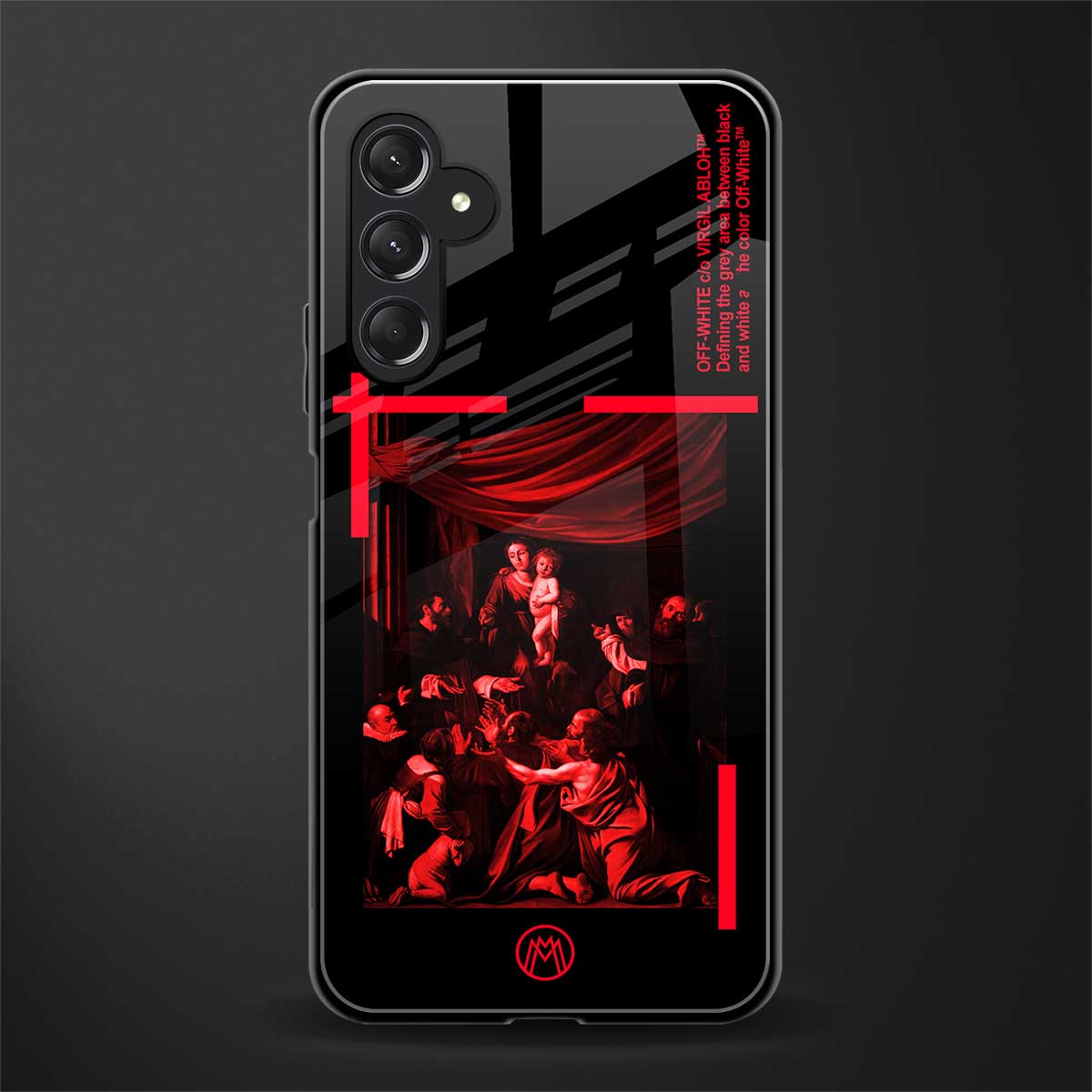 madonna of the rosary back phone cover | glass case for samsun galaxy a24 4g