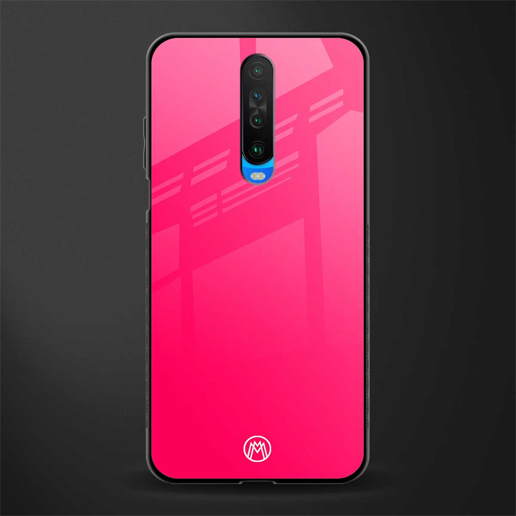 magenta paradise glass case for poco x2 image