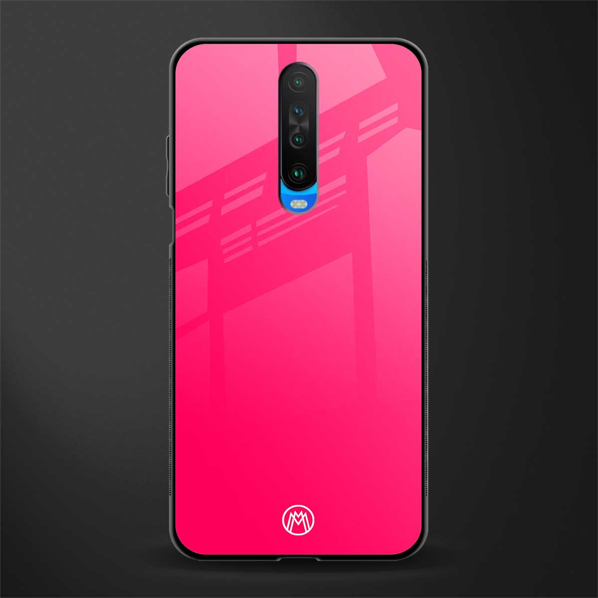 magenta paradise glass case for poco x2 image