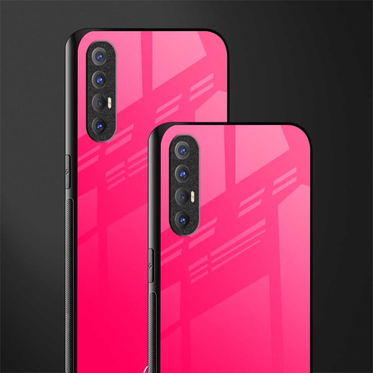 magenta paradise glass case for oppo reno 3 pro image-2