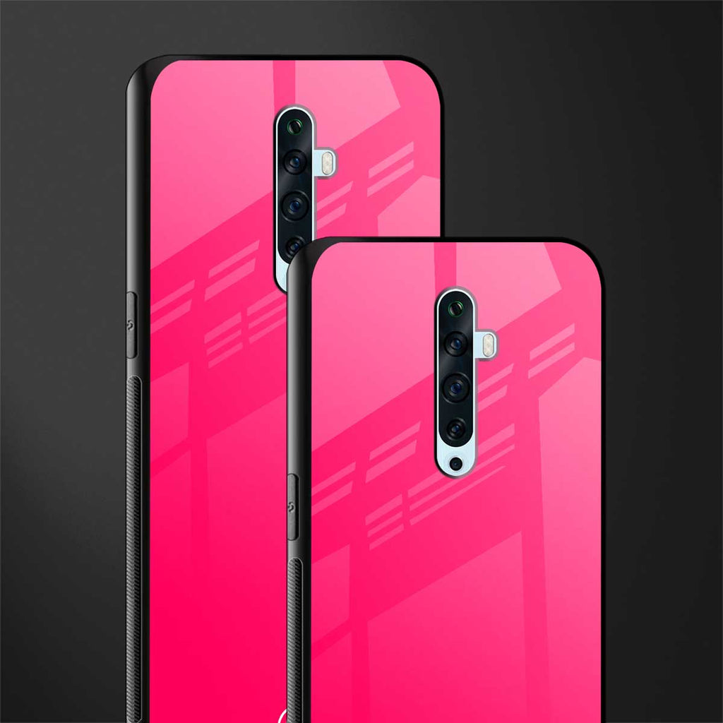 magenta paradise glass case for oppo reno 2f image-2