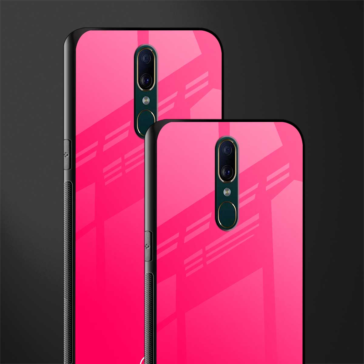 magenta paradise glass case for oppo a9 image-2