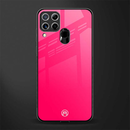 magenta paradise glass case for realme c15 image