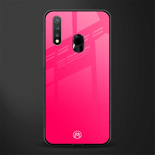 magenta paradise glass case for vivo y19 image