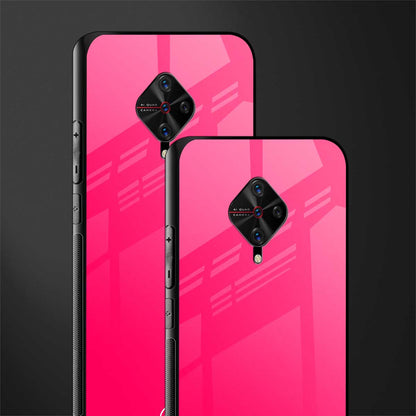 magenta paradise glass case for vivo s1 pro image-2