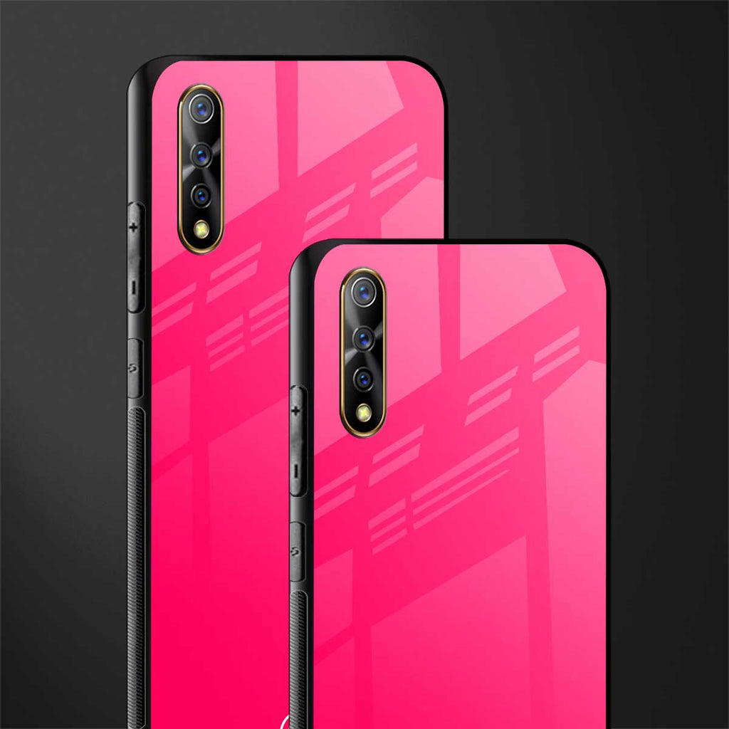magenta paradise glass case for vivo z1x image-2