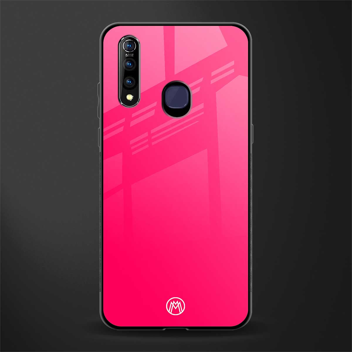 magenta paradise glass case for vivo z1 pro image