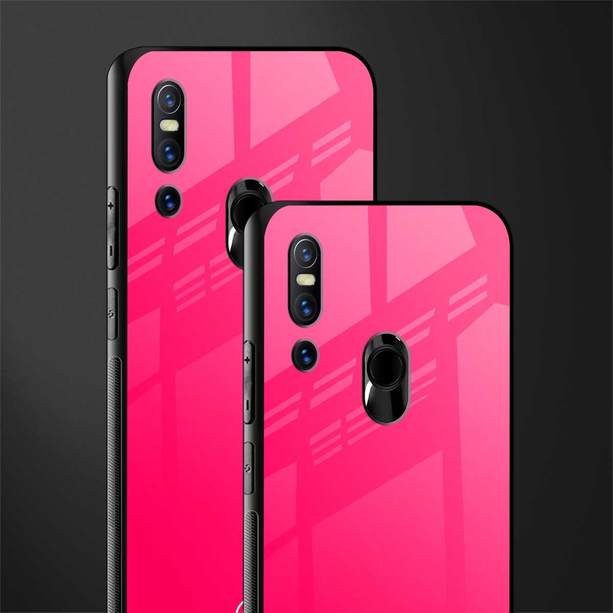 magenta paradise glass case for vivo v15 image-2