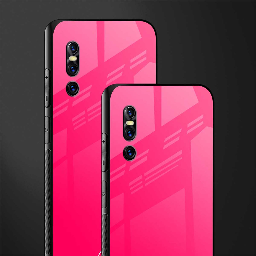 magenta paradise glass case for vivo v15 pro image-2