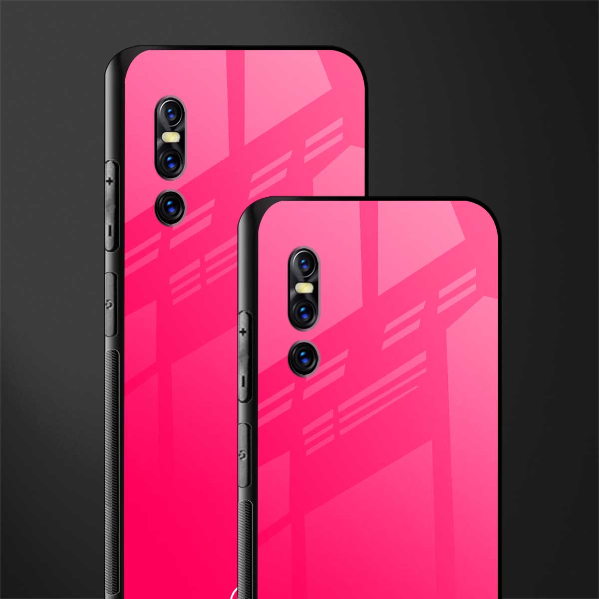 magenta paradise glass case for vivo v15 pro image-2