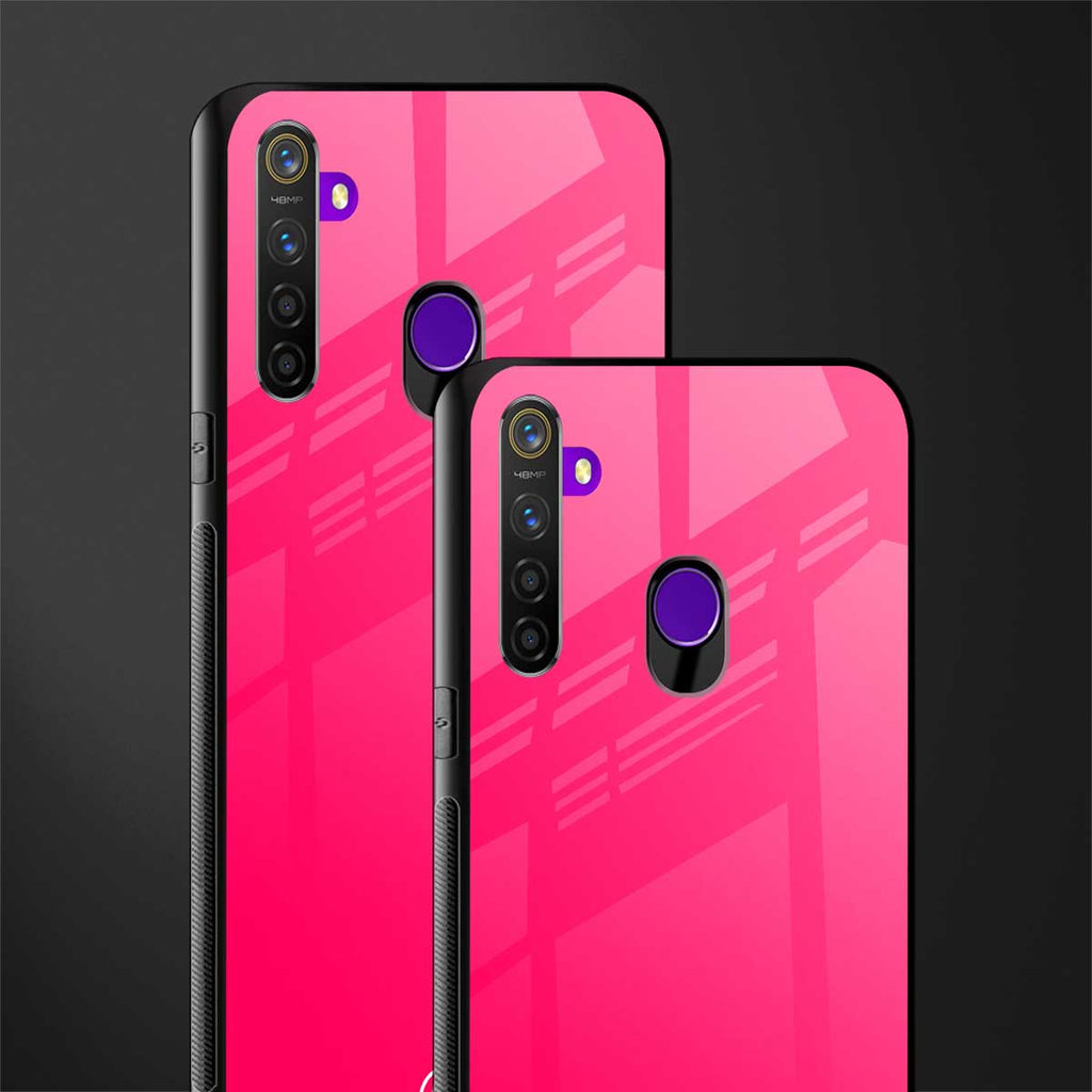 magenta paradise glass case for realme 5 image-2