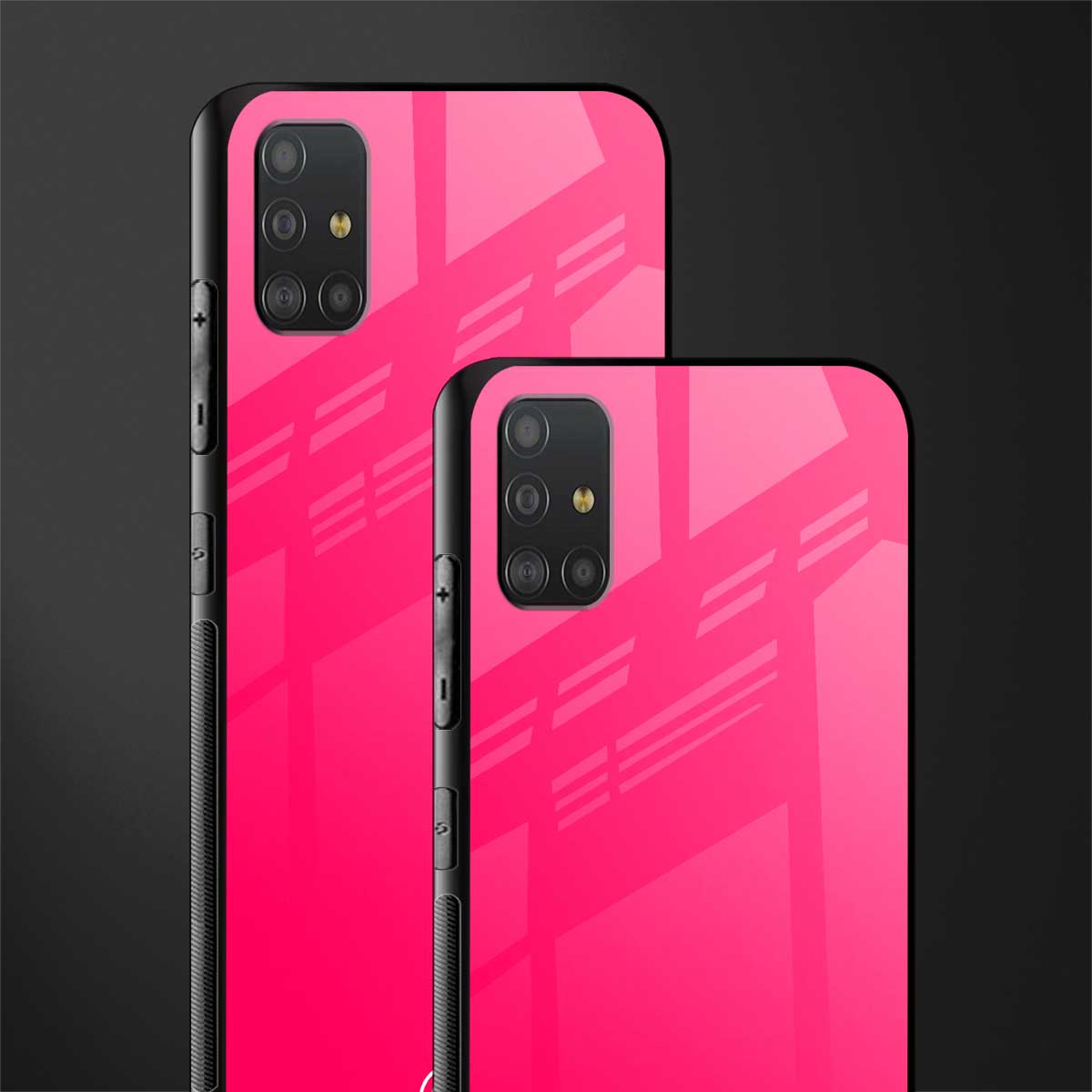 magenta paradise glass case for samsung galaxy a51 image-2