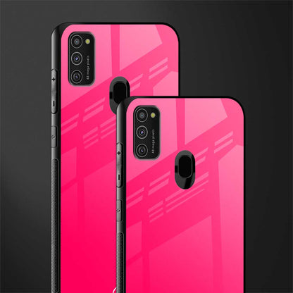 magenta paradise glass case for samsung galaxy m30s image-2