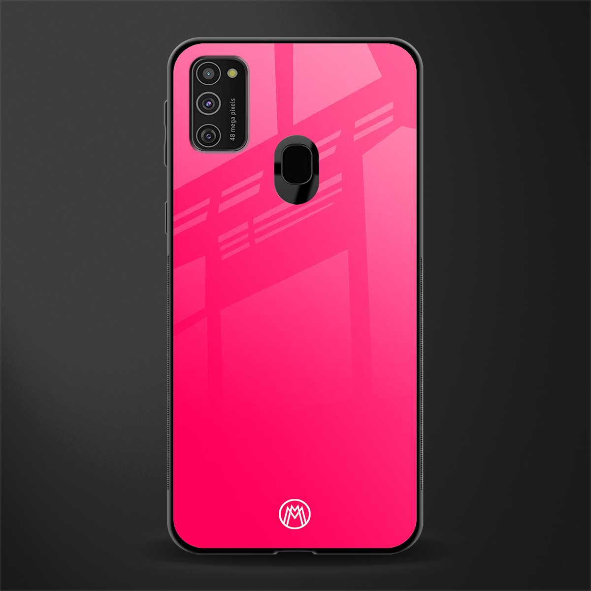 magenta paradise glass case for samsung galaxy m30s image