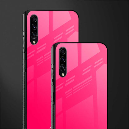 magenta paradise glass case for samsung galaxy a50 image-2