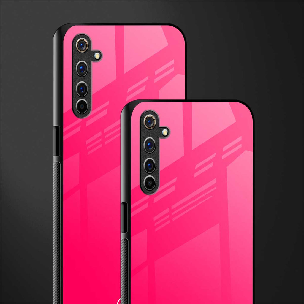 magenta paradise glass case for realme 6i image-2
