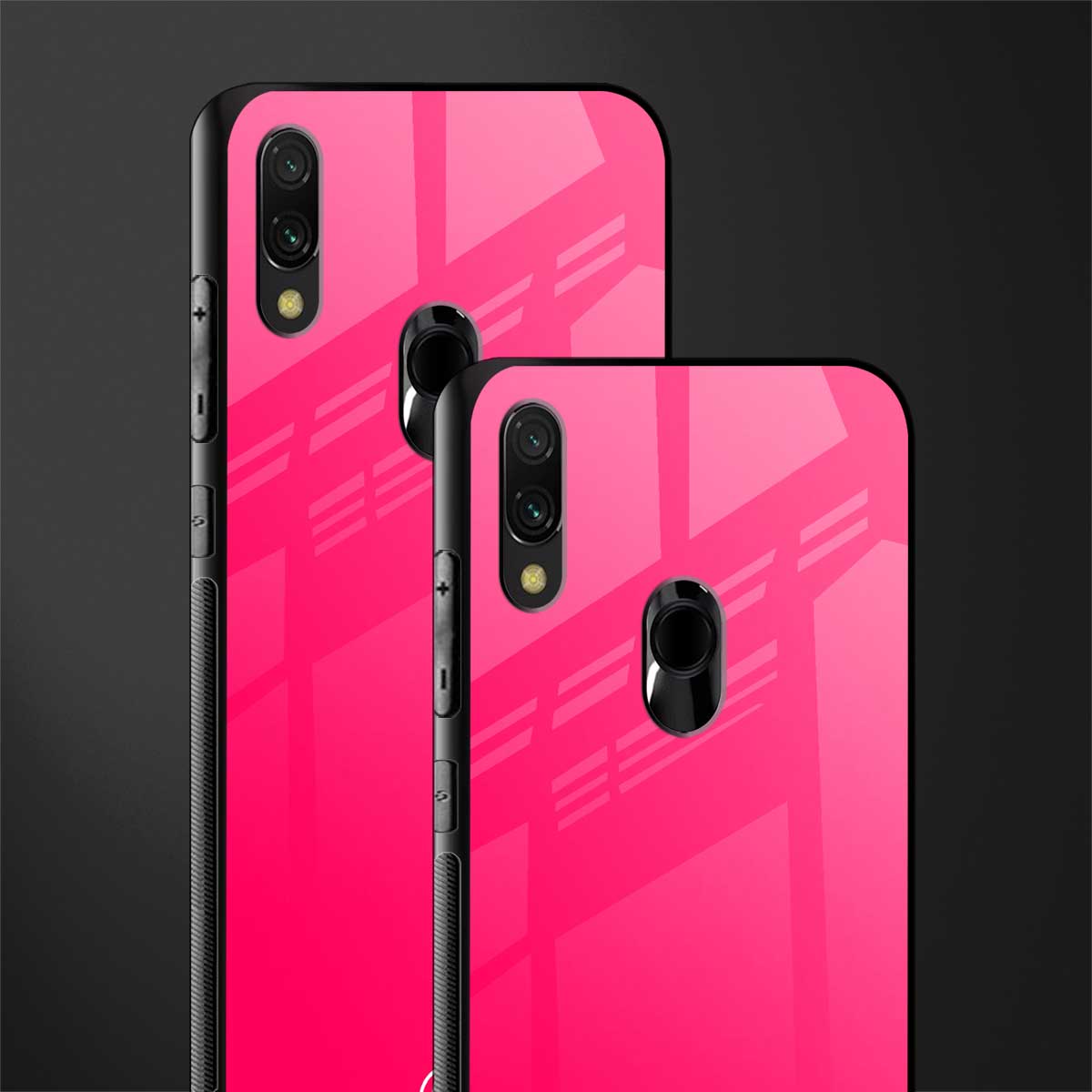 magenta paradise glass case for redmi note 7s image-2