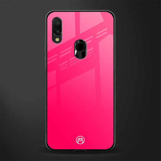 magenta paradise glass case for redmi y3 image