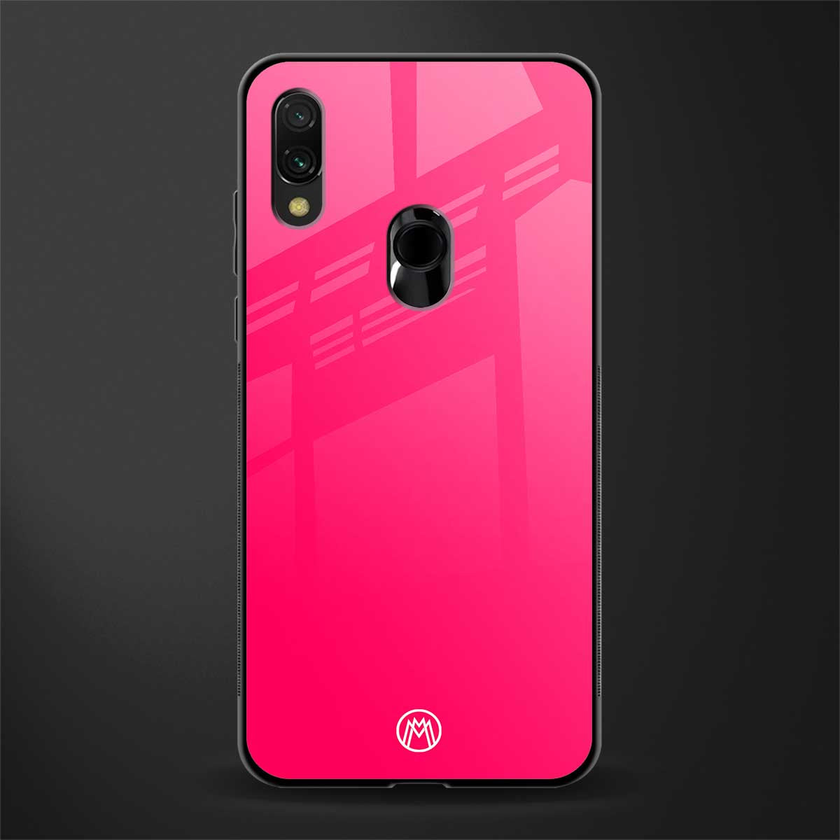 magenta paradise glass case for redmi note 7s image