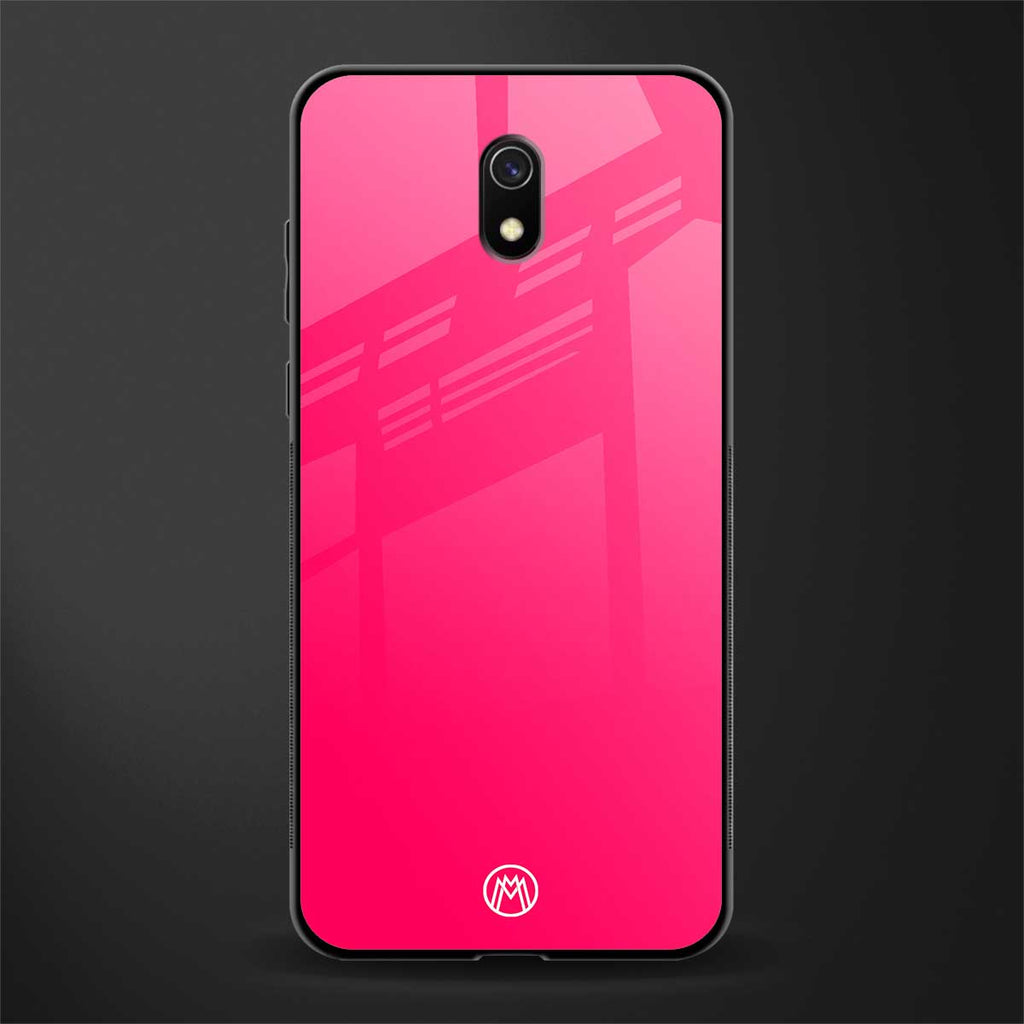 magenta paradise glass case for redmi 8a image