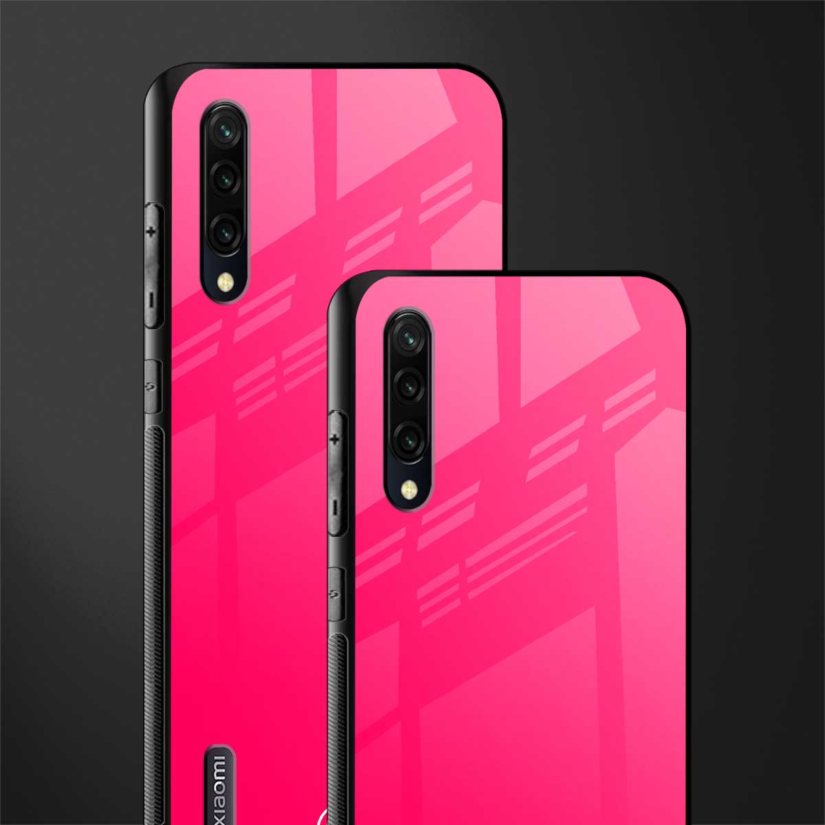 magenta paradise glass case for mi a3 redmi a3 image-2