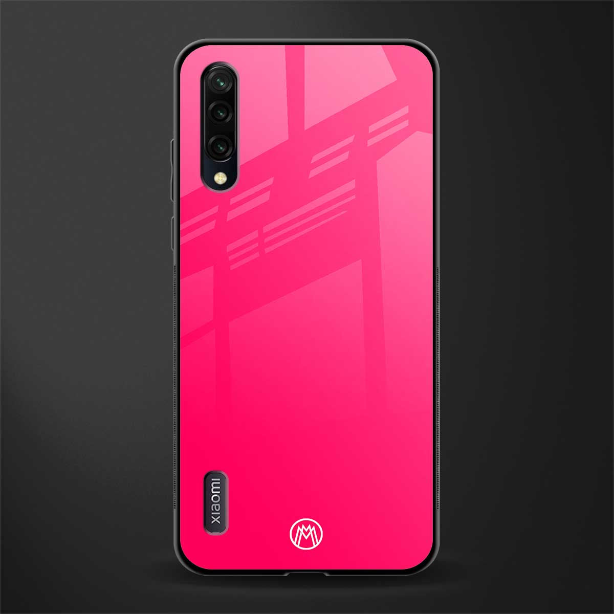 magenta paradise glass case for mi a3 redmi a3 image