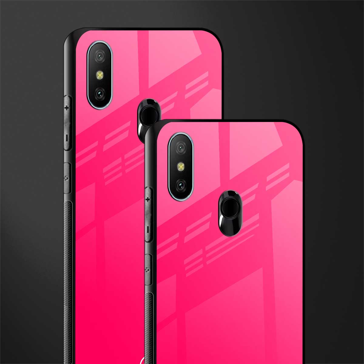 magenta paradise glass case for redmi 6 pro image-2