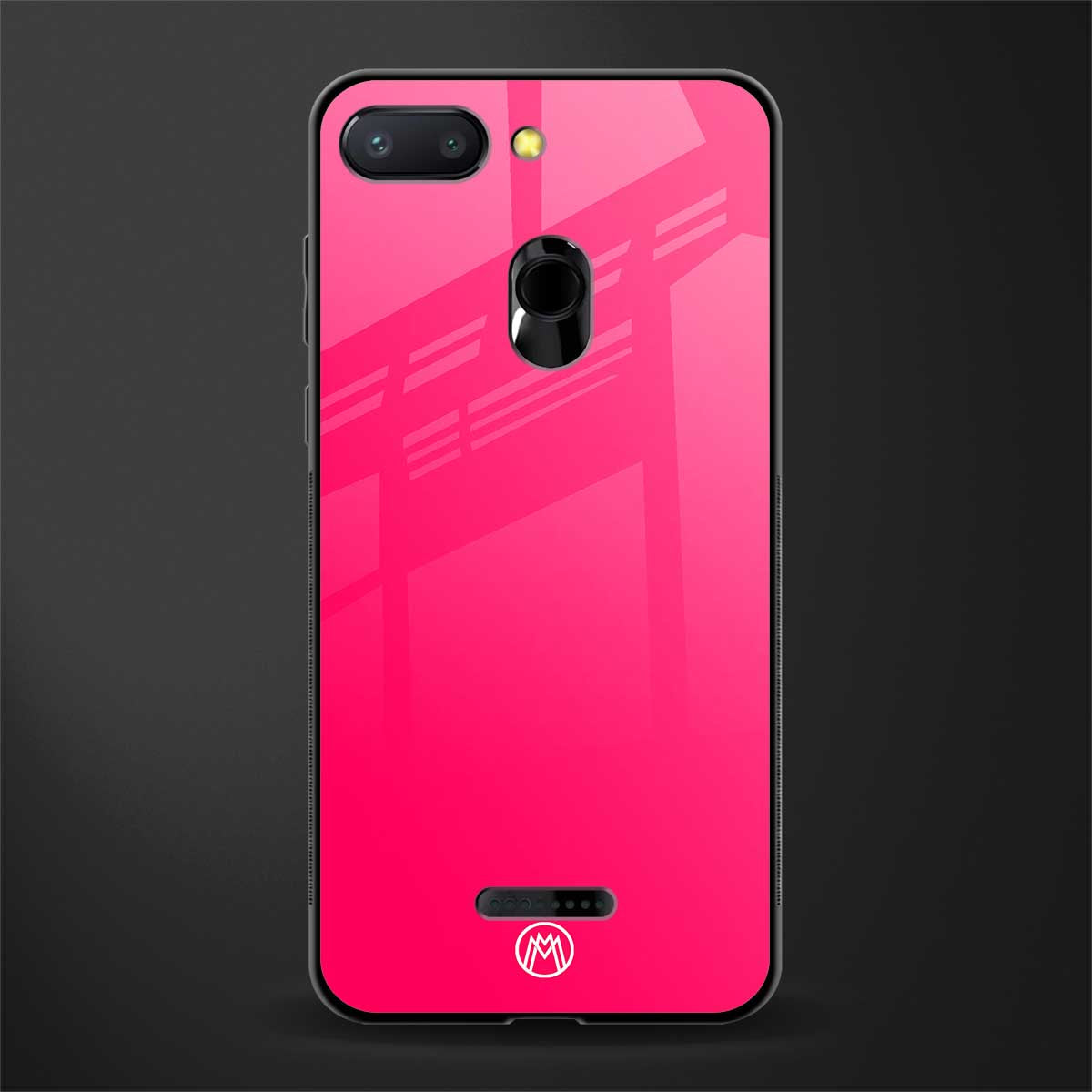 magenta paradise glass case for redmi 6 image