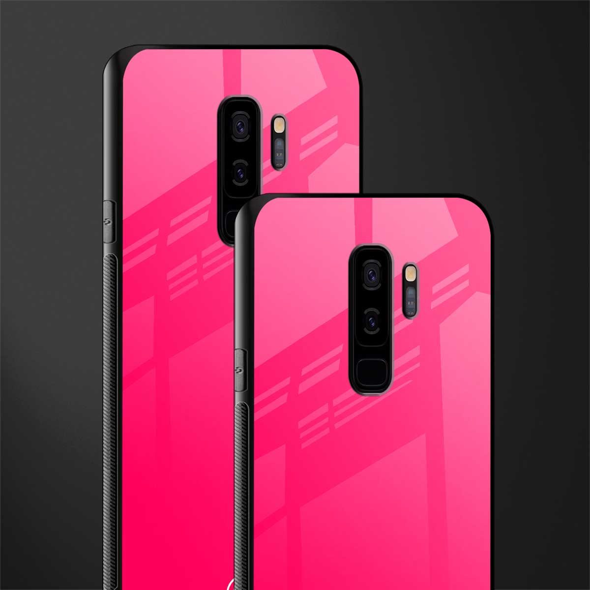 magenta paradise glass case for samsung galaxy s9 plus image-2