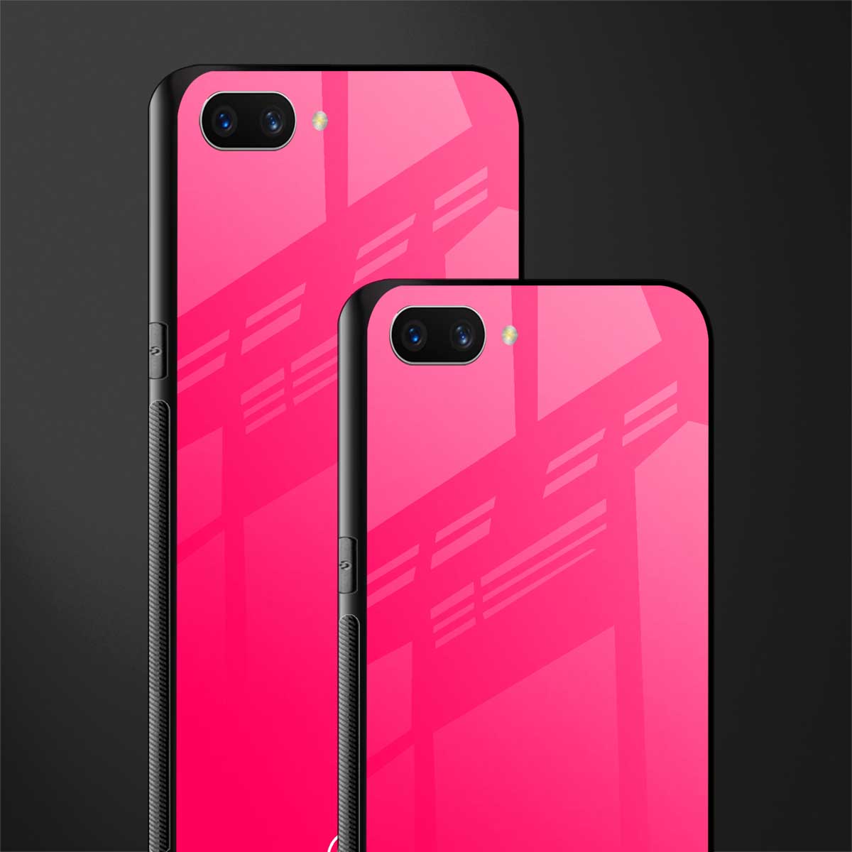 magenta paradise glass case for realme c1 image-2