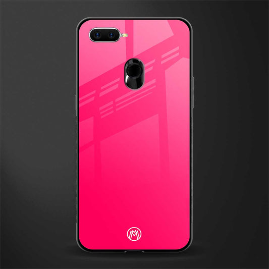 magenta paradise glass case for oppo a7 image