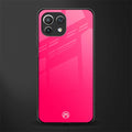 magenta paradise glass case for mi 11 lite image