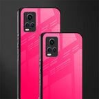 magenta paradise back phone cover | glass case for vivo y73