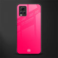 magenta paradise back phone cover | glass case for vivo y73