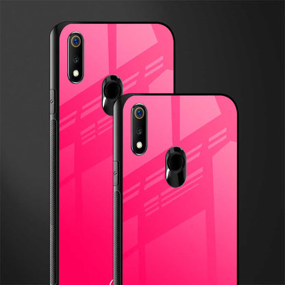 magenta paradise glass case for realme 3 image-2