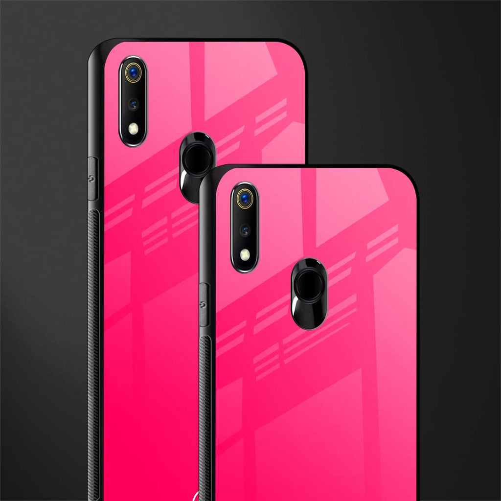 magenta paradise glass case for realme 3 pro image-2