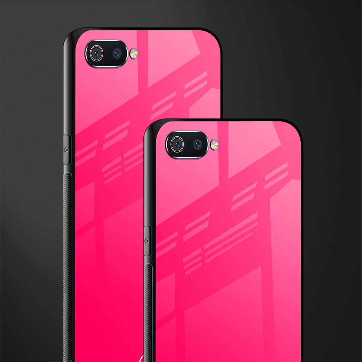 magenta paradise glass case for oppo a1k image-2