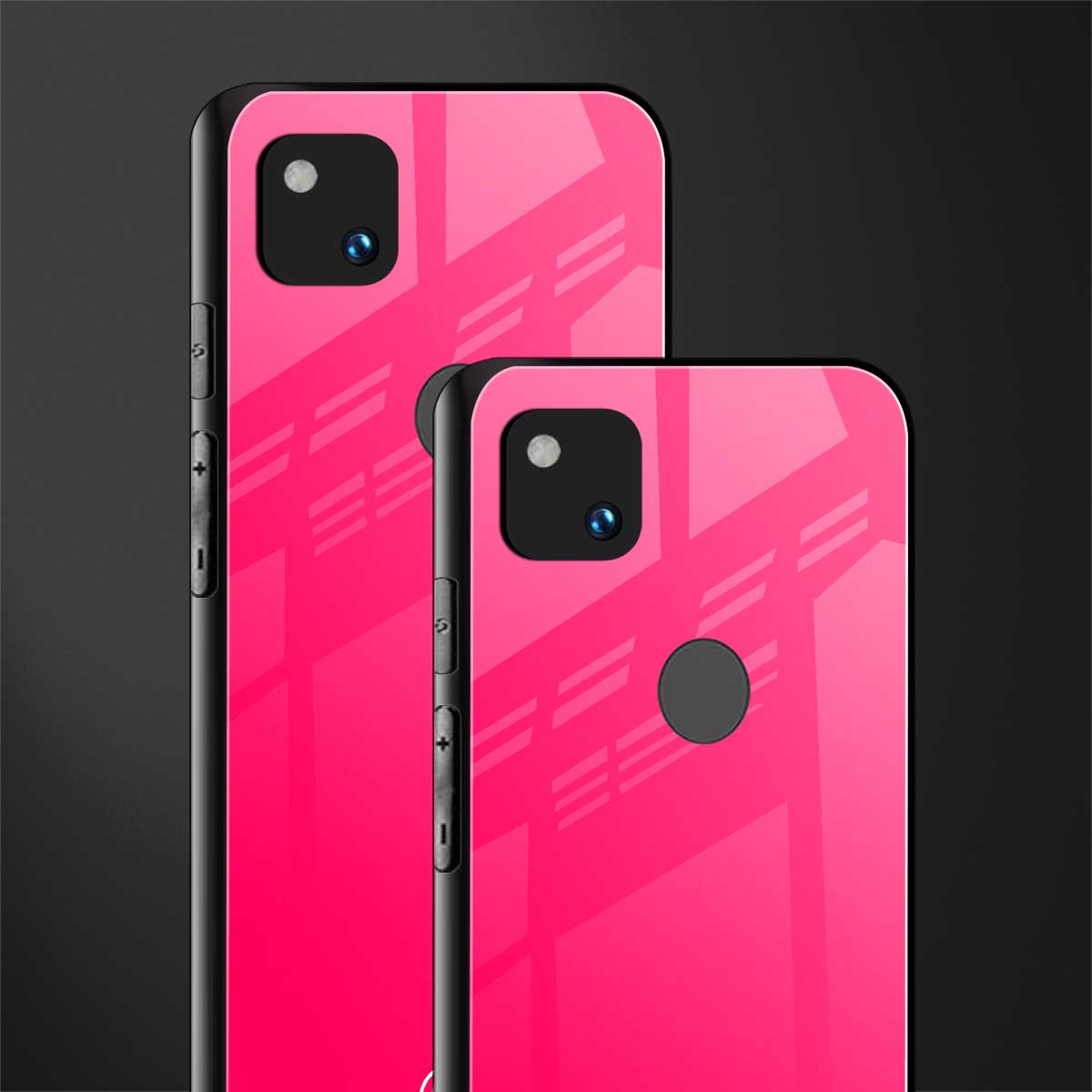 magenta paradise back phone cover | glass case for google pixel 4a 4g