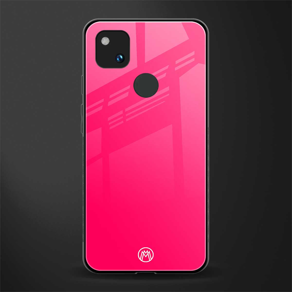 magenta paradise back phone cover | glass case for google pixel 4a 4g