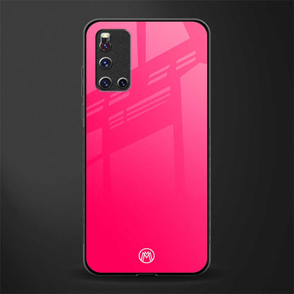 magenta paradise glass case for vivo v19 image