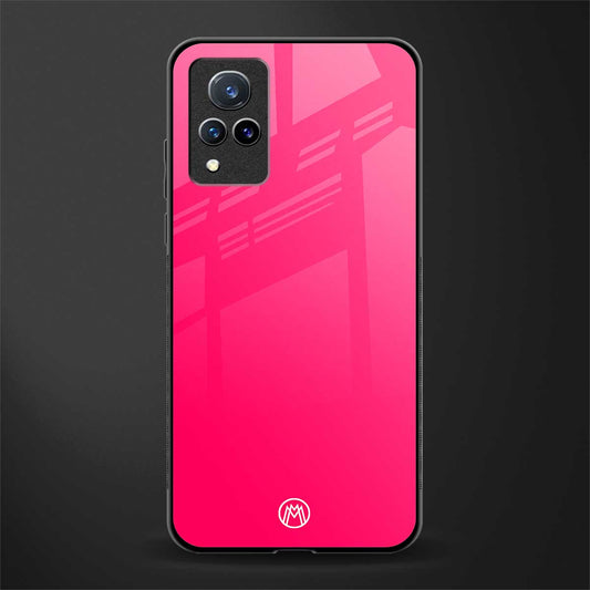 magenta paradise glass case for vivo v21 5g image