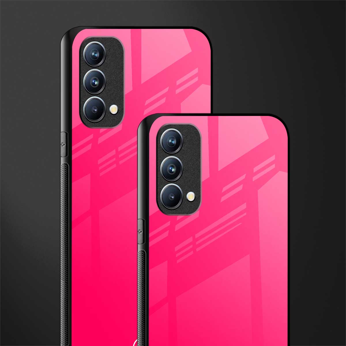 magenta paradise glass case for oppo f19 image-2