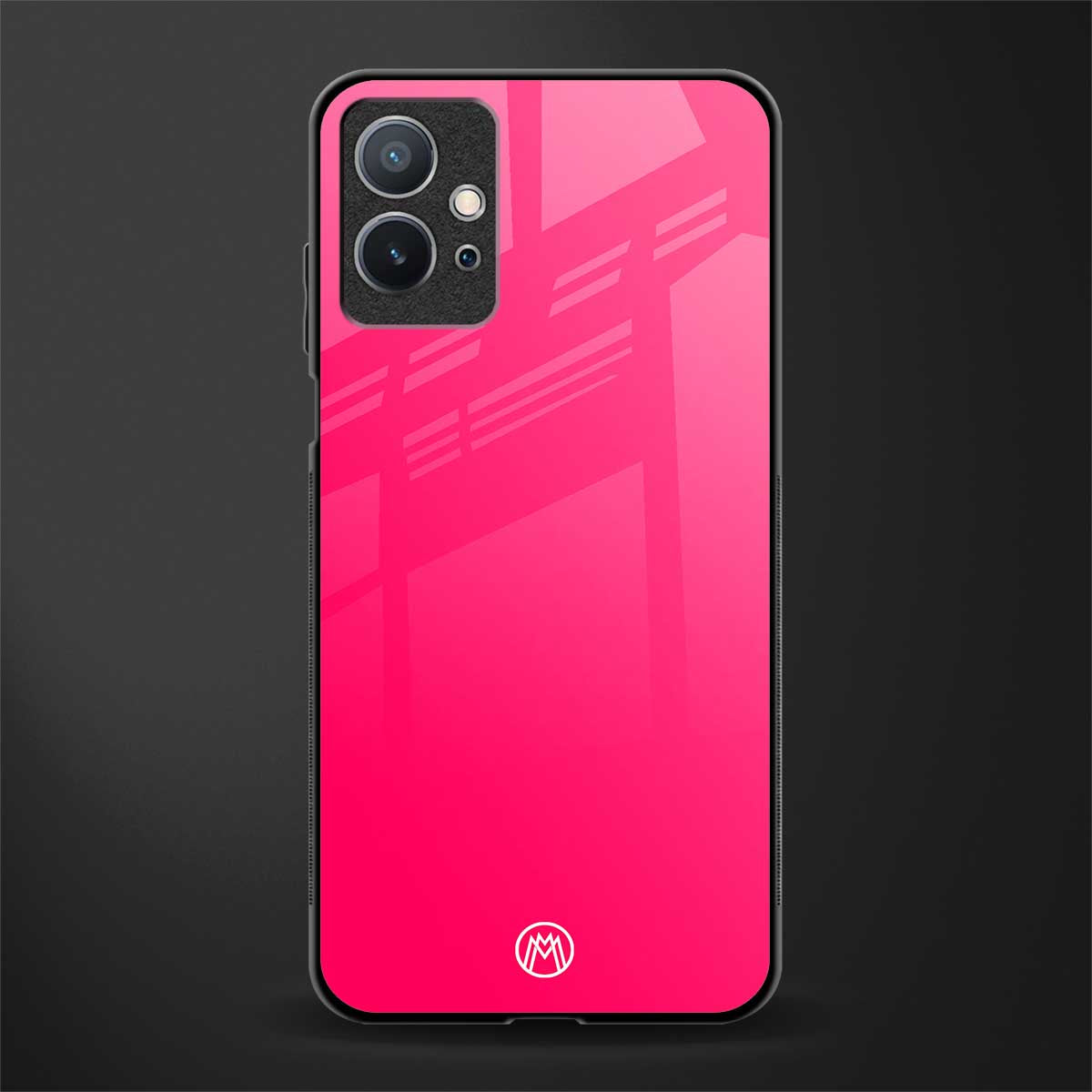 magenta paradise glass case for vivo t1 5g image