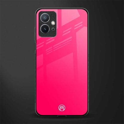 magenta paradise glass case for vivo t1 5g image