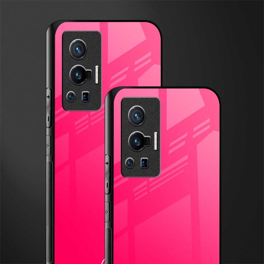 magenta paradise glass case for vivo x70 pro image-2