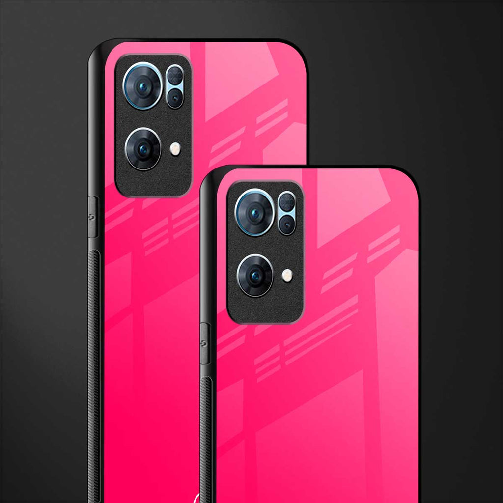 magenta paradise glass case for oppo reno7 pro 5g image-2
