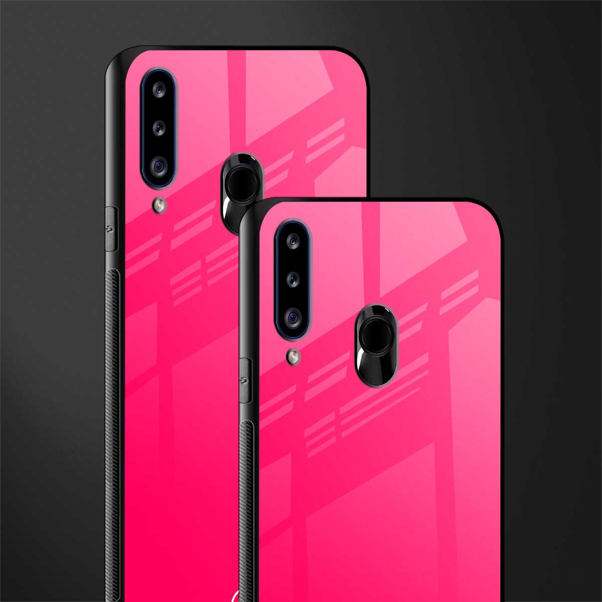 magenta paradise glass case for samsung galaxy a20s image-2