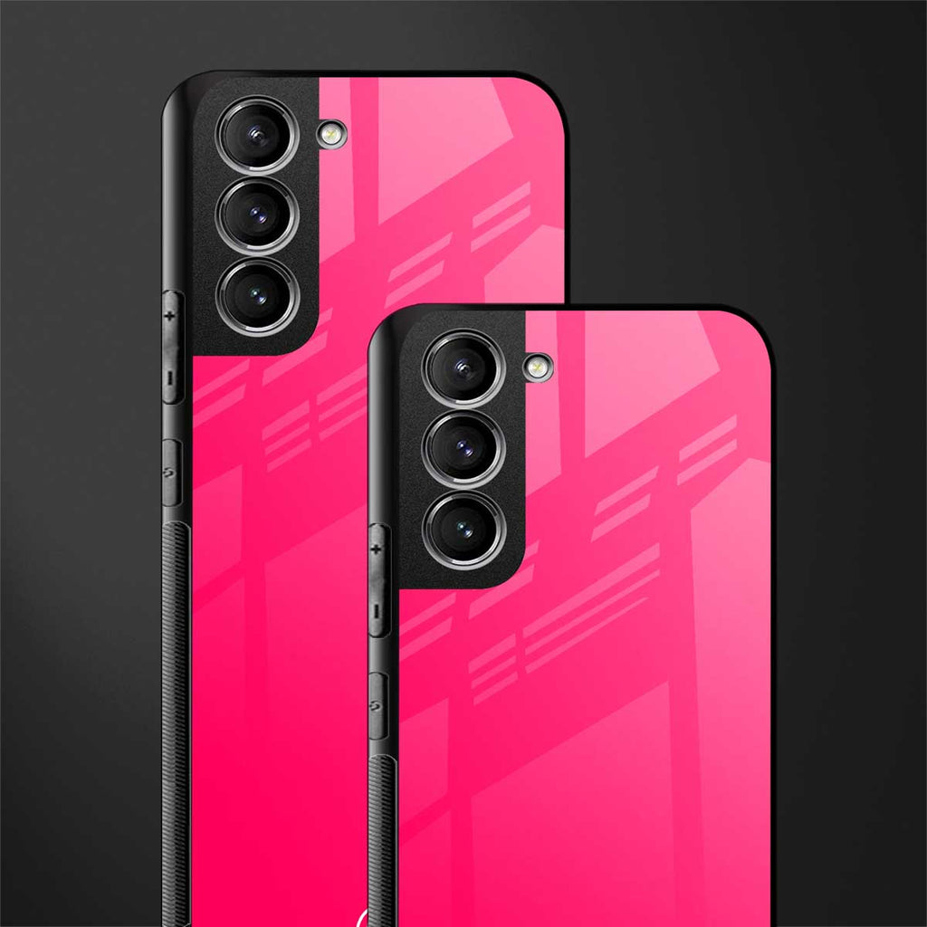 magenta paradise glass case for samsung galaxy s21 fe 5g image-2